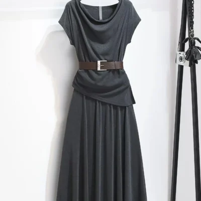 off‑the‑shoulder dress