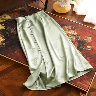 Song brocade silk skirt