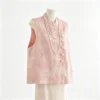 Song brocade silk top