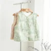 Song brocade silk top