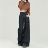 wide leg straight pants​