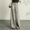wide leg straight pants​