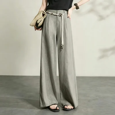 wide leg straight pants​