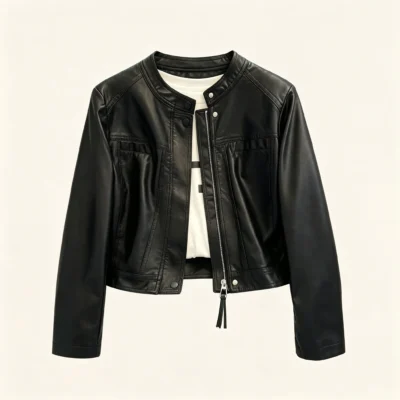 Sheepskin leather jacket